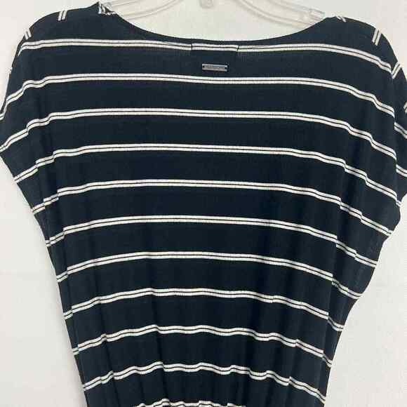 Billabong Women's Striped Short Sleeve Romper Size Small Tie Waist - Picture 7 of 10